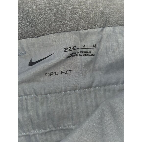Nike Mens 32x30 Dri-Fit Striped Pants In Light Gray & White - Picture 5 of 8